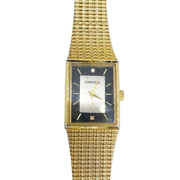 Longines Women's Wristwatch Manual Wind Analog Rectangular Dial Gold - Picture 10 of 16